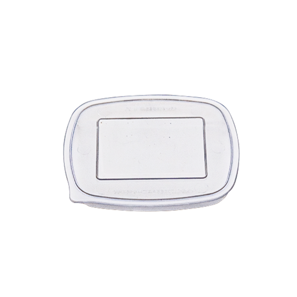 Couvercle rectangle transparent