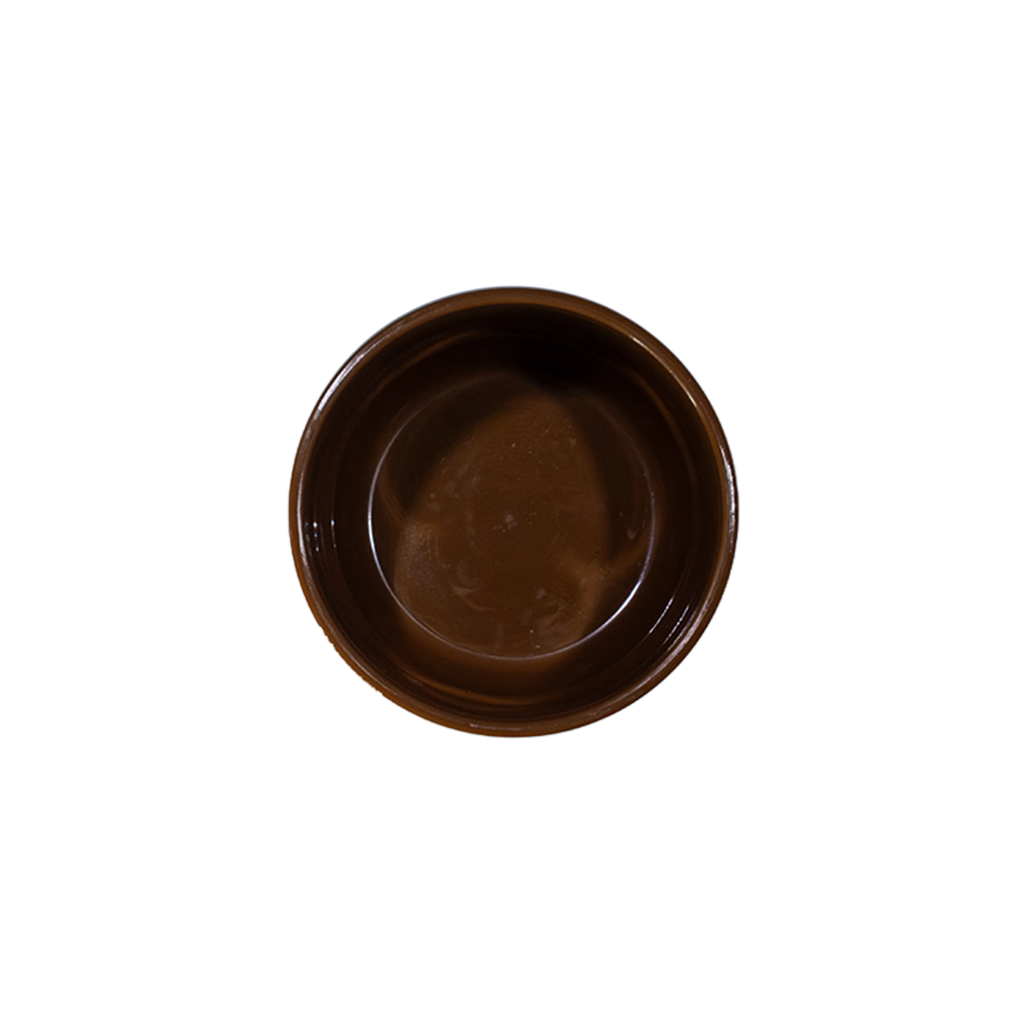 Bol à soupe brun – vue en angle supérieur|Brown soup bowl – top angle view